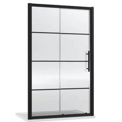 Hudson Reed Matt Black 1400 x 900mm Sliding Door Shower Enclosure + Black Tray 9 Hudson Reed Matt Black 1400 x 900mm Sliding Door Shower Enclosure + Black Tray -Shower Enclosures Shop HRBLKSGE aaa 460
