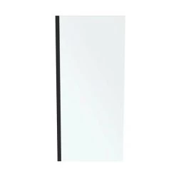 Ideal Standard Connect 2 Silk Black 1000mm Wetroom Panel + Straight Bracing Bracket -Shower Enclosures Shop K9377V3 460 1