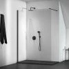 Ideal Standard Connect 2 Silk Black 1000mm Wetroom Panel + Straight Bracing Bracket -Shower Enclosures Shop K9378V3 K9380V3 P