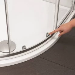 Crosswater 900 x 900mm Kai 6 Quadrant Double Door Shower Enclosure - KLQDS0900 -Shower Enclosures Shop KLQDS0800 D4 460 1