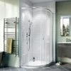 Crosswater Kai 6 Offset Quadrant Single Door Shower Enclosure -Shower Enclosures Shop KLQSSC10X8 P