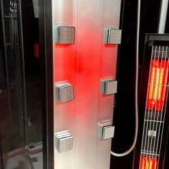 Insignia 1000 x 900mm Black Sauna & Steam Shower Cabin - KSY900 10 Insignia 1000 x 900mm Black Sauna & Steam Shower Cabin - KSY900 -Shower Enclosures Shop KSY900 D2 460