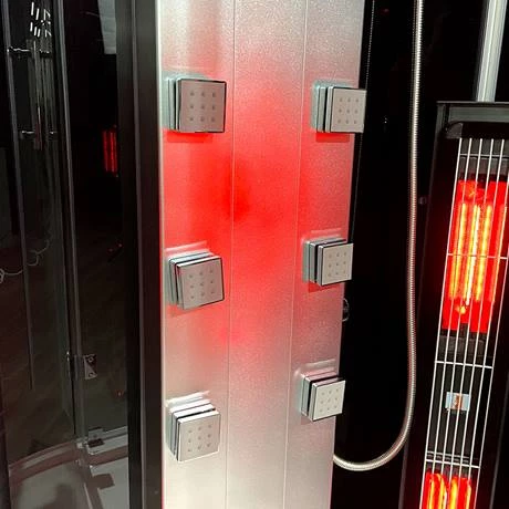 Insignia 1000 x 900mm Black Sauna & Steam Shower Cabin - KSY900 5 Insignia 1000 x 900mm Black Sauna & Steam Shower Cabin - KSY900 - Image 3