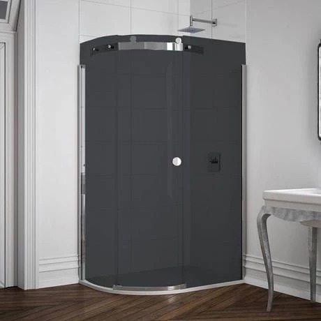 Merlyn 10 Series 1200 x 900mm LH Smoked Black Glass 1 Door Offset Quadrant Enclosure 7 Merlyn 10 Series 1200 x 900mm LH Smoked Black Glass 1 Door Offset Quadrant Enclosure - Image 5