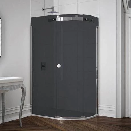 Merlyn 10 Series 1200 x 900mm RH Smoked Black Glass 1 Door Offset Quadrant Enclosure 7 Merlyn 10 Series 1200 x 900mm RH Smoked Black Glass 1 Door Offset Quadrant Enclosure - Image 5