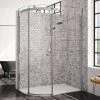 Merlyn 10 Series 1200 x 900mm LH 1 Door Offset Quadrant Enclosure -Shower Enclosures Shop M103241CL P2
