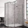 Merlyn 10 Series 1200 x 800mm LH 1 Door Offset Quadrant Enclosure -Shower Enclosures Shop M103243CL PNN