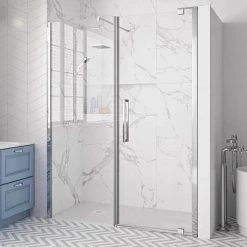 Merlyn 10 Series Pivot Shower Door & Inline Panel