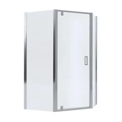 Mira Leap 1200 x 900 Offset Pentagon Pivot Door Shower Enclosure