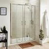 Toreno 1400mm Double Sliding 8mm Easy Fit Shower Door -Shower Enclosures Shop MODDSD14 p