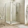 Toreno 8mm 1000 x 1000mm Square Sliding Door Large Shower Enclosure - Easy Fit -Shower Enclosures Shop MODSD1010 p
