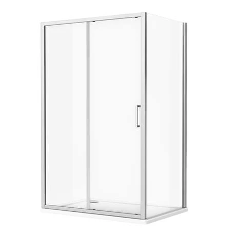 Monza 1000 x 800mm Sliding Door Shower Enclosure without Tray 4 Monza 1000 x 800mm Sliding Door Shower Enclosure without Tray - Image 2