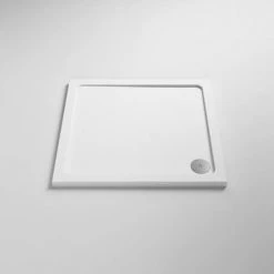 Monza 800 x 800mm Square Corner Entry Shower Enclosure + Pearlstone Tray -Shower Enclosures Shop MZCRE8T D1 460 1