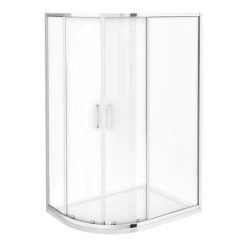 Monza LH Offset Quadrant Shower Enclosure + Pearlstone Tray (Various Sizes) -Shower Enclosures Shop MZOQLH d2 460