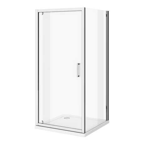 Monza 800 x 800mm Pivot Door Shower Enclosure + Pearlstone Tray 4 Monza 800 x 800mm Pivot Door Shower Enclosure + Pearlstone Tray - Image 2