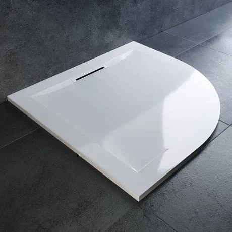 Mira Flight Level 800 x 800mm White Quadrant Shower Tray 7 Mira Flight Level 800 x 800mm White Quadrant Shower Tray - Image 5