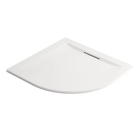 Mira Flight Level 800 x 800mm White Quadrant Shower Tray 3 Mira Flight Level 800 x 800mm White Quadrant Shower Tray