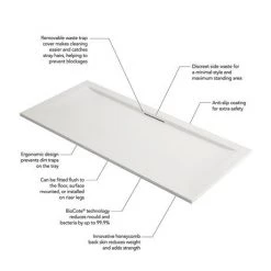 Mira Flight Level Safe Anti-Slip Rectangular Shower Tray 11 Mira Flight Level Safe Anti-Slip Rectangular Shower Tray -Shower Enclosures Shop Mira Flight Rect Antislip D1 460