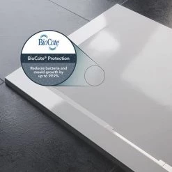 Mira Flight Level Safe Anti-Slip White Square Shower Tray -Shower Enclosures Shop Mira Flight Rect White Biocote 460 2