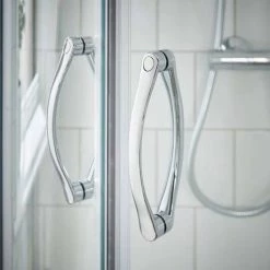 Newark LH 1200 x 800mm Offset Quadrant Enclosure + Slate Effect Tray 13 Newark LH 1200 x 800mm Offset Quadrant Enclosure + Slate Effect Tray -Shower Enclosures Shop NQSE128ST LH d6 460