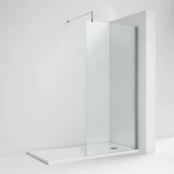 Nova 1700 x 700 Bath Replacement Wet Room (1000mm Chrome Screen w. Tray) -Shower Enclosures Shop NV17BRWR d2 460