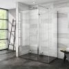 Nova 1400 x 800 Wet Room (inc. Screen, Side Panel + Return Panel with Slate Effect Tray) -Shower Enclosures Shop NVPK8 np1