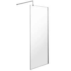 Nova 900 x 900 Square Wet Room (900mm Screen + Tray) -Shower Enclosures Shop NVSQ9 d1 460