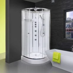 AquaLusso - Opus 02 - 900 x 900mm Shower Cabin - Polar White
