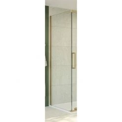 Crosswater Optix 10 Brushed Brass Side Panel for Sliding Door