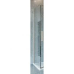 Crosswater Optix 10 Brushed Stainless Steel Side Panel for Sliding Door
