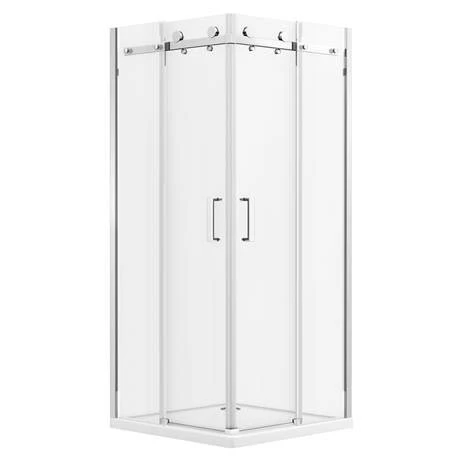 Nova Square 900 x 900mm Frameless Corner Entry Shower Enclosure 4 Nova Square 900 x 900mm Frameless Corner Entry Shower Enclosure - Image 2