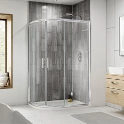 Shower Enclosures Shop 7 Pacific LH Offset Quadrant Shower Enclosure inc. Tray