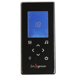 Insignia Platinum 1100 x 700mm Shower Cabin Black Frame -Shower Enclosures Shop PL11 OBF CG d5 460