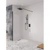 Crosswater Design+ Matt Black Walk-In/Side Panel -Shower Enclosures Shop PRSPB0800 P