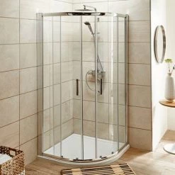 Pacific 1850mm Quadrant Shower Enclosure (Various Sizes) -Shower Enclosures Shop Pacific Quadrant Shower Enclosure d2 460