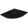 Imperia 800 x 800mm Black Slate Effect Quadrant Shower Tray + Black Waste -Shower Enclosures Shop Quad Imperia Black BlackWaste P 1