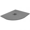 Imperia 800 x 800mm Graphite Slate Effect Quadrant Shower Tray + Graphite Waste -Shower Enclosures Shop Quad Imperia Grey GreyWaste P 1