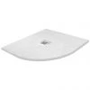 Imperia 900 x 900mm White Slate Effect Quadrant Shower Tray + Chrome Waste -Shower Enclosures Shop Quad Imperia White P1