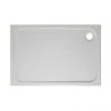 Crosswater Rectangular 45mm Low Level Stone Resin Shower Tray with Waste - Various Size Options -Shower Enclosures Shop SR0R7001600W PN
