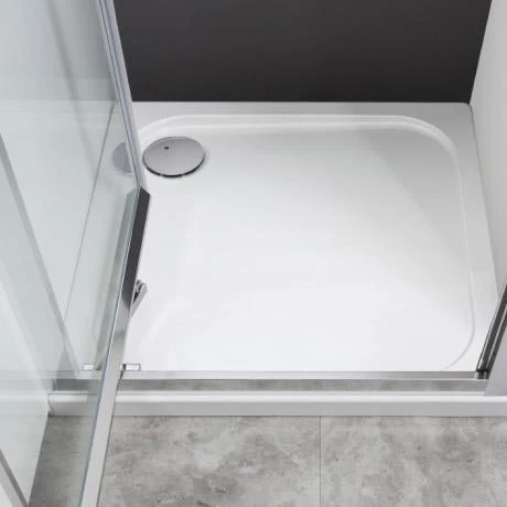 Crosswater Quadrant 45mm Low Level Stone Resin Shower Tray with Waste - Various Size Options 4 Crosswater Quadrant 45mm Low Level Stone Resin Shower Tray with Waste - Various Size Options - Image 2