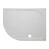 Crosswater Offset Quadrant 45mm Low Level Stone Resin Shower Tray with Waste - Left Hand - Various Size Options 1 Crosswater Offset Quadrant 45mm Low Level Stone Resin Shower Tray with Waste - Left Hand - Various Size Options -Shower Enclosures Shop SRQ81000LHW PN
