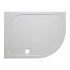 Crosswater Offset Quadrant 45mm Low Level Stone Resin Shower Tray with Waste - Right Hand - Various Size Options -Shower Enclosures Shop SRQ81000RHW PN