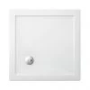 Crosswater - Square Low Profile Acrylic Shower Tray with Waste - 5 Size Options -Shower Enclosures Shop STS1000W PN