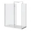 Nova 1600 x 800 Wet Room (inc. Screen, Side Panel + Return Panel with Tray) -Shower Enclosures Shop SWIESP16 np