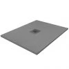 Imperia 800 x 800mm Graphite Slate Effect Square Shower Tray + Graphite Waste -Shower Enclosures Shop Square Imperia Grey GreyWaste P