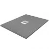 Imperia 900 x 900mm Graphite Slate Effect Square Tray + Chrome Waste 2 Imperia 900 x 900mm Graphite Slate Effect Square Tray + Chrome Waste -Shower Enclosures Shop Square Imperia Grey P1