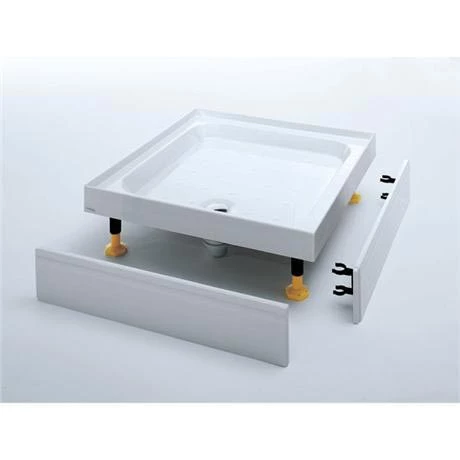 Coram Offset Quad Shower Tray with Upstands & Waste - 1200 x 900mm - Left or Right Hand 5 Coram Offset Quad Shower Tray with Upstands & Waste - 1200 x 900mm - Left or Right Hand - Image 3
