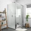 Newark 1000 x 700mm Sliding Door Shower Enclosure + Pearlstone Tray 2 Newark 1000 x 700mm Sliding Door Shower Enclosure + Pearlstone Tray -Shower Enclosures Shop V107SDE p