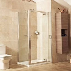 Roman Lumin8 Inward-Opening Shower Door - Various Size Options -Shower Enclosures Shop V8K7613S D2 460