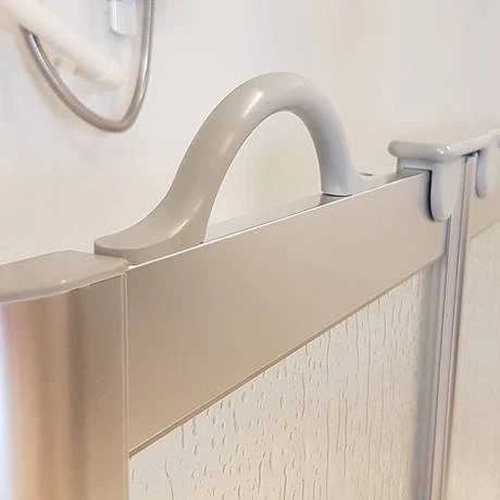 Milton Silver LH Corner Access Half Height Twin Bi-Fold Shower Doors with Fixed Panel 4 Milton Silver LH Corner Access Half Height Twin Bi-Fold Shower Doors with Fixed Panel - Image 2